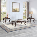 Benbek - End Table - Marble & Antique Oak