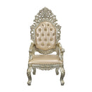 Sorina - Arm Chair (Set of 2) - Synthetic Leather & Antique Gold