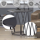 Sytira - End Table - Espresso & Black