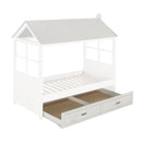 Tree House II - Twin Trundle - Weathered White & Washed Gray
