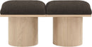Pavilion - 2 Piece Modular Bench With Natural Base