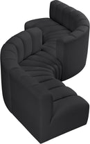 Arc - Faux Leather 6 Piece Modular Sofa