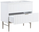 Modernist - Bathroom Vanity With Chrome Legs