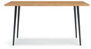 Gretlynn - Rectangular Dining Room Table - Black / Natural