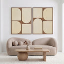 Icon - Mango Wood 2 Piece Wall Art