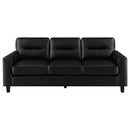 Scotland - Faux Leather Upholstered Sofa Set