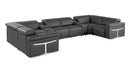 1126 - 8-Piece U-Shaped Sectional Sofa In With 2 Power Recliners & Power Headrests