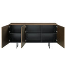 Malika - Ceramic Top Server - Copper Cross Brushed