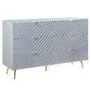 Gaines - Dresser - Gray High Gloss
