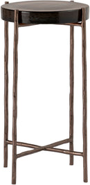 Vetra - Iron Base Bunching End Table - Bronze