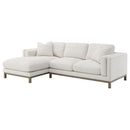 Geneva - Boucle Upholstered Sectional Chaise Sofa - Sand