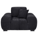 Octavia - Fabric Upholstered Track Arm Accent Chair