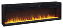 Naydell - 92" TV Stand with Wide Fireplace Insert - Gray