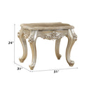 Bently - End Table - Marble Top & Champagne