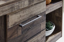 Derekson - LG TV Stand w/Fireplace Option - Multi Gray