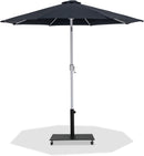 Fiji - Aluminum Patio Umbrella With Square Black And White Base