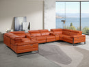 1246 - 8-Piece U-Shaped Modular Power Reclining Sectional With 2 Power Recliners And Power Headrests