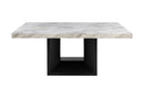 D02DT-BLK+D8685DC-GRY - Dining Table And Four Dining Chairs - Black / Gray