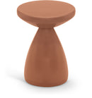 Anika - Iron End Table - Terracotta
