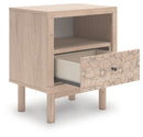 Arloster - One Drawer Night Stand - Tan