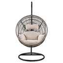 Vasant - Hanging Chair - Beige Fabric & Rope
