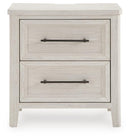 Darbonton - Two Drawer Night Stand - Dove White