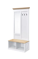 Melati - Hall Tree - Light Oak & White
