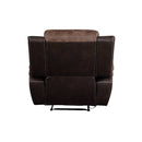 Jaylen - Motion Recliner - Toffee & Espresso Polished Microfiber