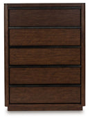 Dilenno - Five Drawer Chest - Dark Brown