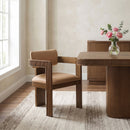 Sacha - Vegan Leather Upholstered Dining Chair With Brown Base (Set of 2)