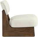 Vetra - Vegan Leather Upholstered Accent Chair With Brown Base