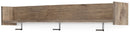 Oliah - Wall Mounted Coat Rack w/Shelf - Natural