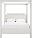 Salina - Linen Textured Fabric Upholstered Bed