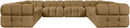 Orin - 8 Piece Modular Sectional (4 Modular Chairs, 4 Corner Chairs)