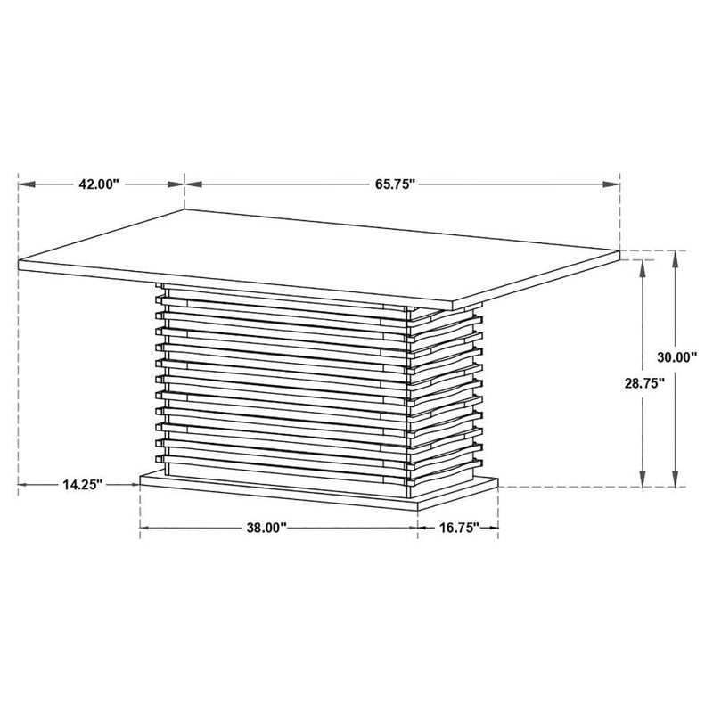Stanton - Rectangular Dining Table - Black