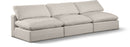 Comfy - Linen Modular Armless Sofa 3 Seats