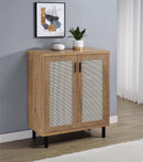 Teller - 2-Door Shoe Storage Cabinet - Natural Oak