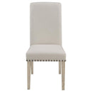 Salem - Fabric Upholstered Dining Side Chair (Set of 2) - Beige