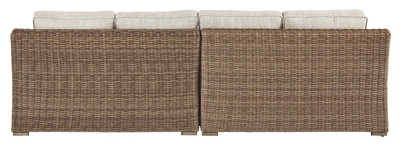 Beachcroft - RAF/LAF Loveseat w/Cush (Set of 2) - Beige