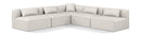Cube - 5 Piece Modular Corner Armless Sectional