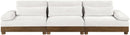 Turin - Chenille Fabric Upholstered Modular Sectional - Cream