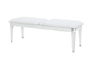 Apollo - Bench With Acrylic Legs - White