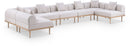 Laguna - 7 Piece Resilient Water Resistant Fabric 142" Upholstered Outdoor Patio Modular Sectional