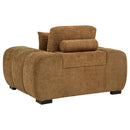 Octavia - Fabric Upholstered Track Arm Accent Chair