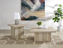 Devar - Square Coffee End Table Set - Distressed Pine