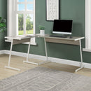 Carver - Computer Desk - Gray & White