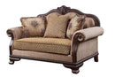 Chateau De Ville - Loveseat With 3 Pillows (Same Lv01589) - Fabric & Espresso