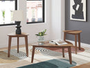 Lyncott - Occasional Wood Table Set (Set of 3) - Brown