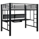 Avalon - Full Workstation Loft Bed - Black