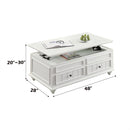 Natesa - Coffee Table With Lift Top - White Washed